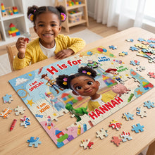 Load image into Gallery viewer, Creating Smiles - Custom Photo Jigsaw Puzzle, Personalized Gift for Kids
