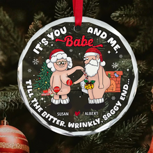 Load image into Gallery viewer, Personalized Funny Couples Christmas Ornament - Unique Valentine&#39;s Day Gifts Ornament PopCulturePrints
