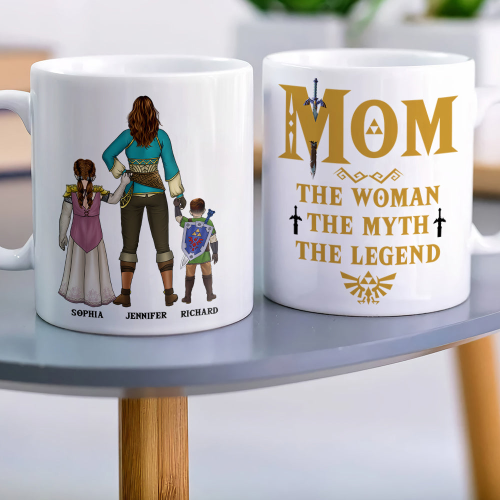 Legendary Mom Personalized Coffee Mug - Mother's Day Gift Coffee Mug PopCulturePrints