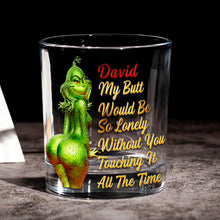 Load image into Gallery viewer, Funny Grinch Quote - Personalized 11oz Round Glass for Drinking Lovers Whiskey Glass PopCulturePrints

