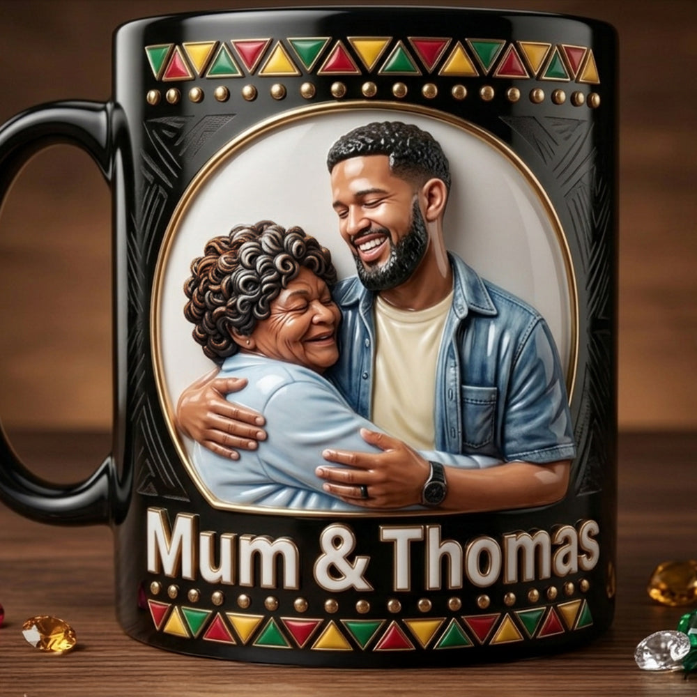 Celebrate Love with Dope Black Mom - Custom Photo Magic Mug for Meaningful Gift Giving Coffee Mug PopCulturePrints
