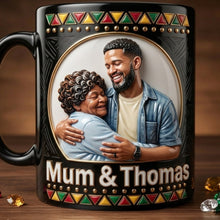 Load image into Gallery viewer, Celebrate Love with Dope Black Mom - Custom Photo Magic Mug for Meaningful Gift Giving Coffee Mug PopCulturePrints
