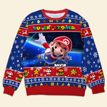 Load image into Gallery viewer, Personalized Cartoon Lover Ugly Sweater - Super Sweater 02TOMH271124
