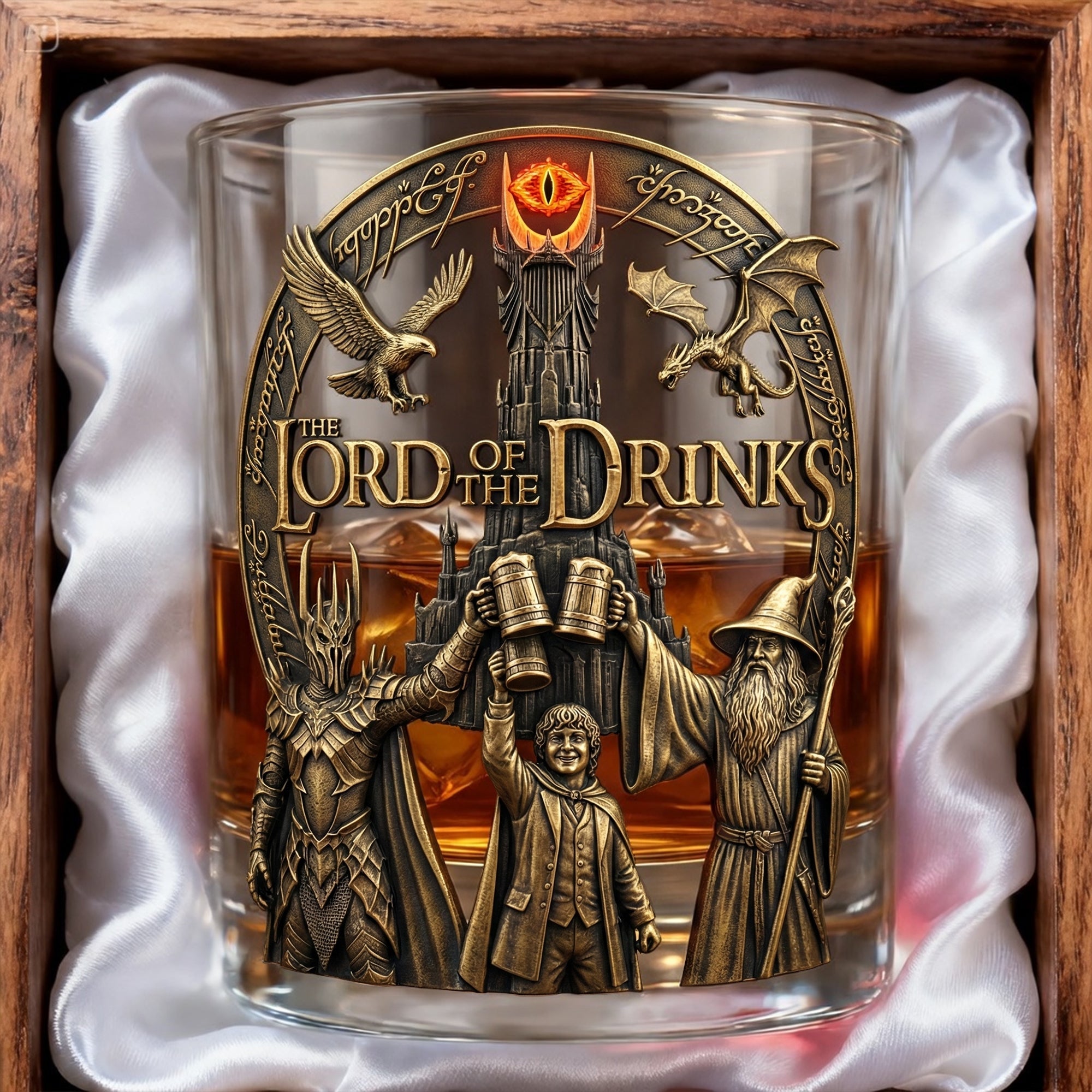 "Cheers to Epic Adventures!" - Personalized Drinking Glass - Gift for Friends, Gamers, and Movie Lovers Glass PopCulturePrints