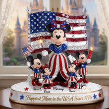 Load image into Gallery viewer, Happiest Mom in the USA Since 1776 - Personalized Acrylic Plaque for Moms, Grandmas, and More Shaped Plaques PopCulturePrints
