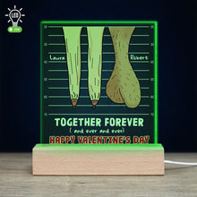 Load image into Gallery viewer, Personalized LED Light: Together Forever - Unique Gift for Couples Led Night Light PopCulturePrints
