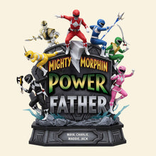 Load image into Gallery viewer, “Empower Your Dad with the Mighty Morphin Power!” - Personalized Acrylic Plaque - Gift for Dads and Grandpas Shaped Plaques PopCulturePrints
