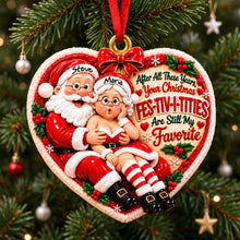 Load image into Gallery viewer, Naughty Santa Love Christmas Ornament - Personalized Gifts For Couple 08nadh121026 Ornament PopCulturePrints
