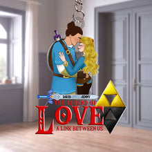 Load image into Gallery viewer, Gaming Couple Personalized Keychain - Love Legend Gift - Valentine&#39;s Day Gifts Keychains PopCulturePrints
