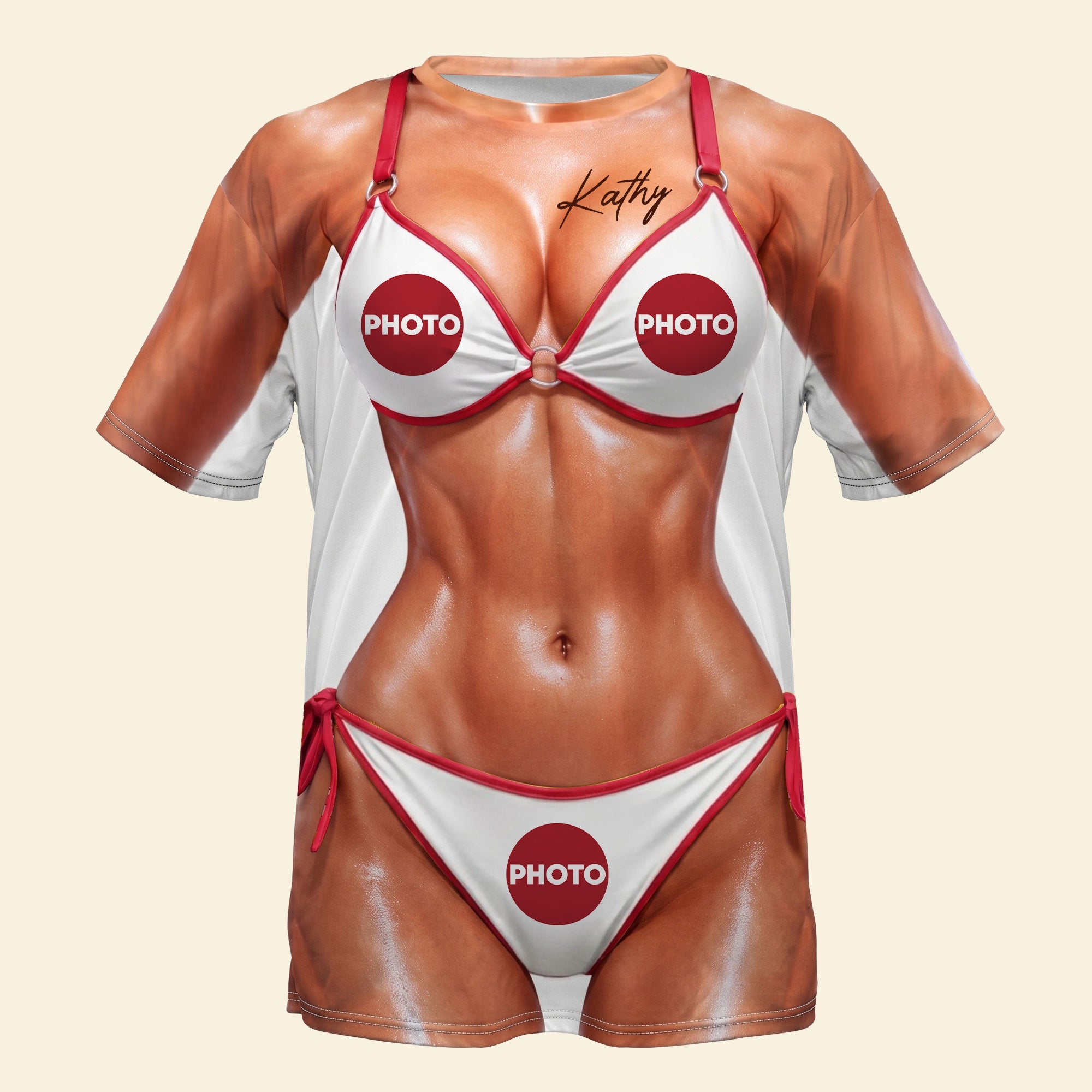 "Unleash Your Fun Side!" - Funny Spirit Bikini Body Shirt - Customizable Gift for Women, Friends, and Party Lovers