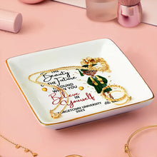 Load image into Gallery viewer, The Beauty of the Future is Found When You Believe in Yourself - Personalized Ring Dish - Gifts for Mom, Grandma, and Graduates Ring Dish PopCulturePrints
