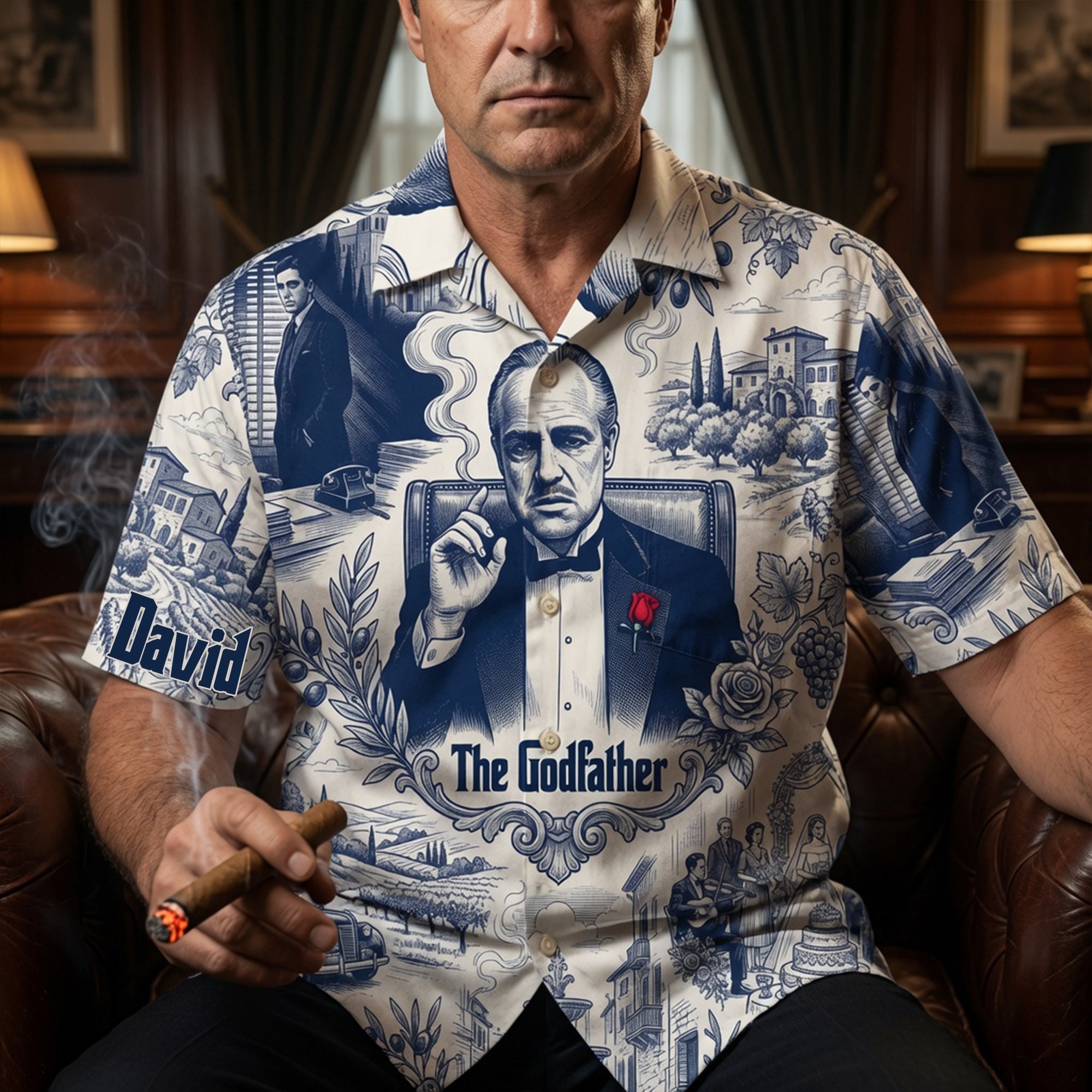 "Embrace Your Inner Legend" - Vintage Crime Boss Hawaiian Shirt - Personalized Gifts Hawaiian Shirts PopCulturePrints