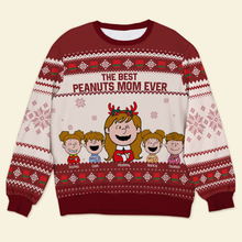 Load image into Gallery viewer, Customizable Peanuts Mom Christmas Sweater - Best Personalized Gift
