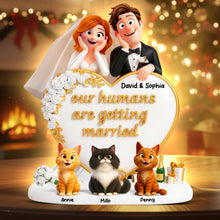 Load image into Gallery viewer, Celebrate Love with Personal Touch – Wedding Couple Light Box – Custom Gifts for Pet Lovers Light Box PopCulturePrints
