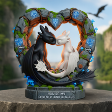 Load image into Gallery viewer, You&#39;re My Forever &amp; Always - Personalized Couples Acrylic Plaque Shaped Plaques PopCulturePrints
