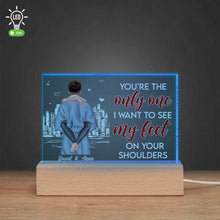 Load image into Gallery viewer, Personalized LED Light for Couples - You're The Only One Led Night Light PopCulturePrints
