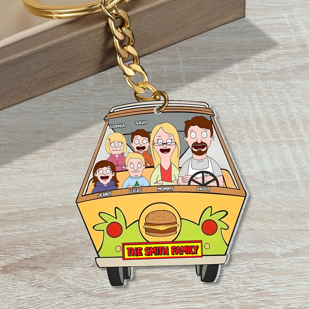 Personalized Pop Culture Family Keychain - Unique Gift for Any Occasion Keychains PopCulturePrints