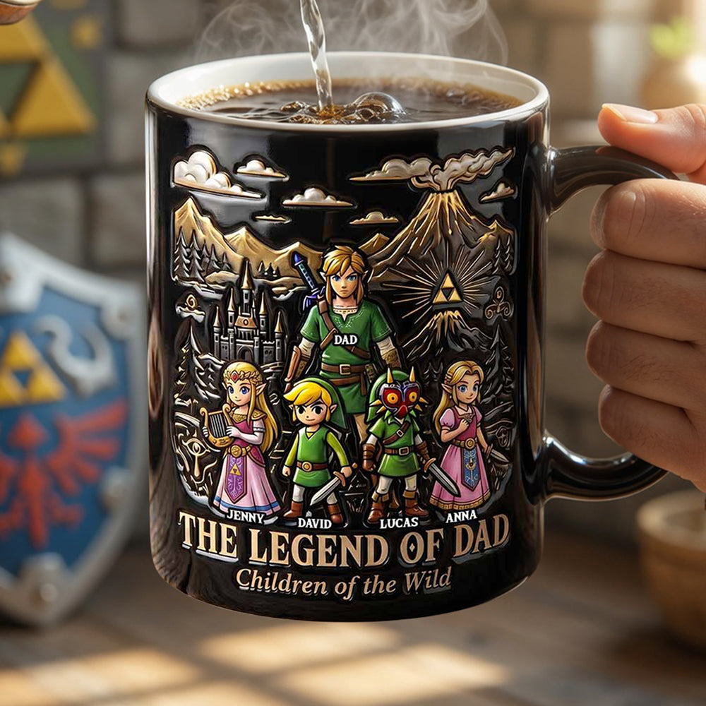 "Adventure Awaits with Every Sip!" - Fantasy Adventure Magic Coffee Mug - Personalized Gift for Dads, Grandpas, and Father Figures Coffee Mug PopCulturePrints