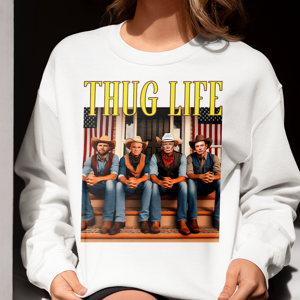 Thug Life Cowboy Christmas Sweatshirt