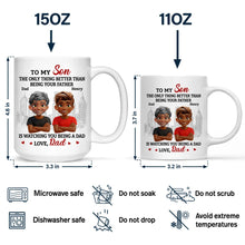 Load image into Gallery viewer, Watching You Being A Mom Dad To Daughter - Personalized Mug Mug PopCulturePrints
