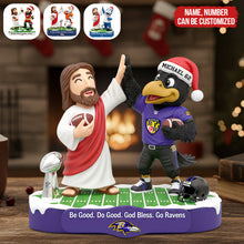 Load image into Gallery viewer, Be Good, Do Good - Personalized Faith &amp; Football Acrylic Plaque - Perfect Gift for Football Lovers Shaped Plaques PopCulturePrints
