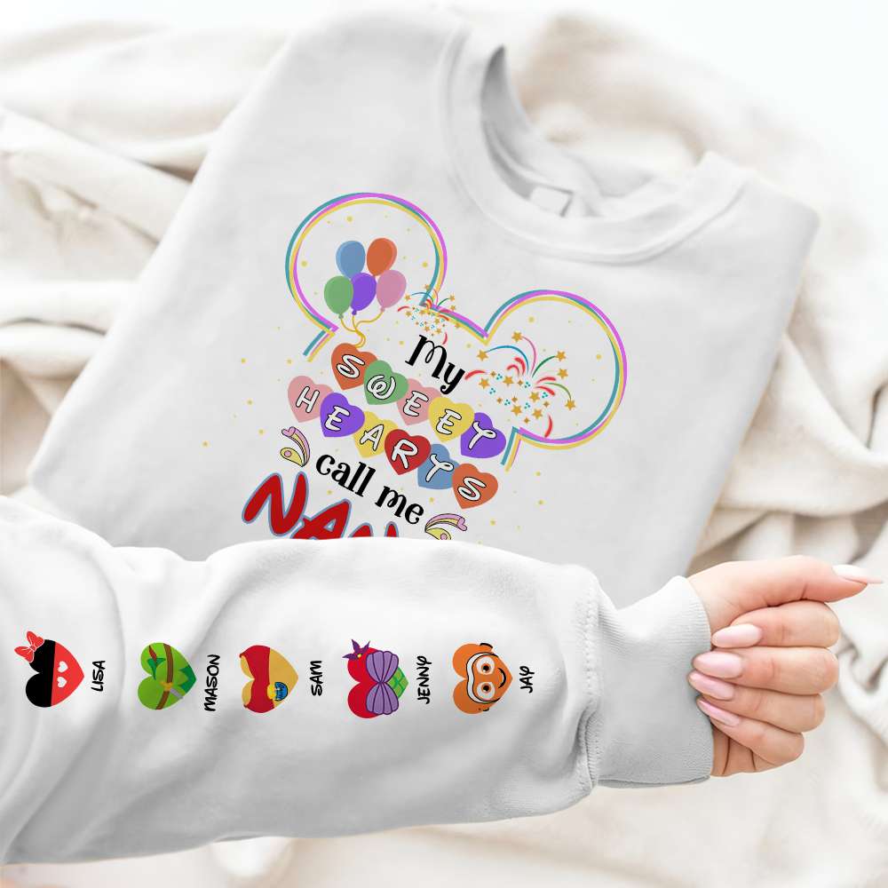 Personalized 'Sweet Hearts Call Me Mommy' 3D Hoodie - Perfect Mother's Day Gift AOP Products PopCulturePrints