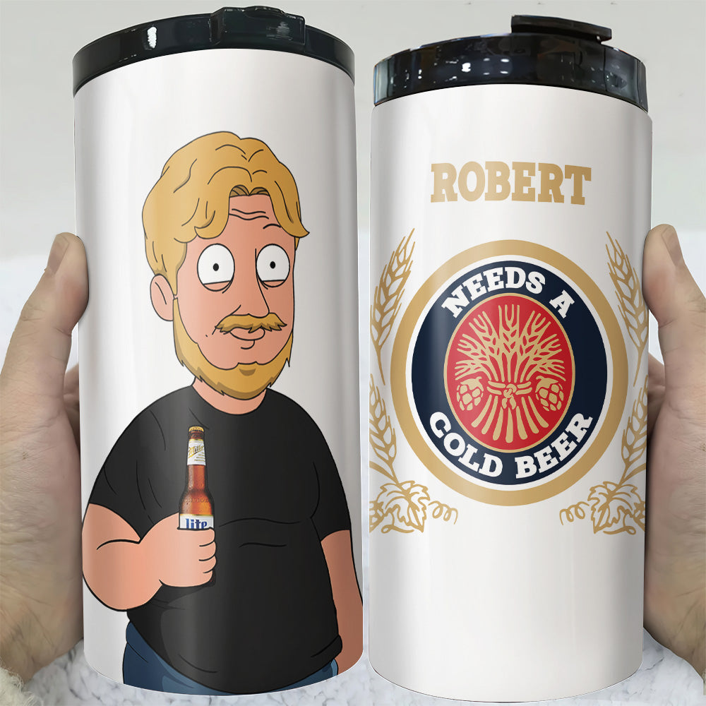 Personalized Dad Bod Beer Cooler Tumbler Can Cooler PopCulturePrints