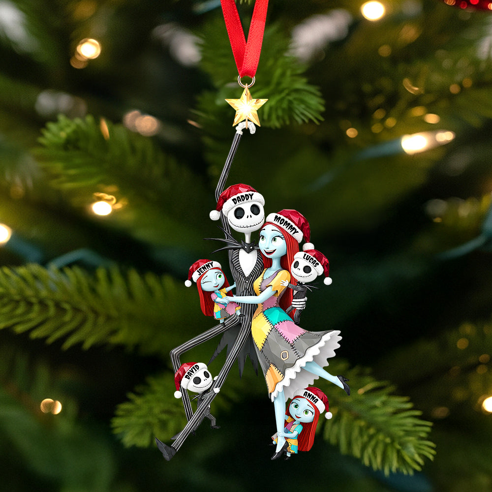 “Celebrate Family in Spooky Style” - Personalized Spooky Playful Family Tree Ornament Ornament PopCulturePrints