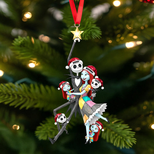 “Celebrate Family in Spooky Style” - Personalized Spooky Playful Family Tree Ornament Ornament PopCulturePrints