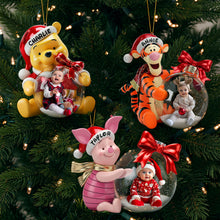 Load image into Gallery viewer, “Celebrate Your Little One’s First Christmas!” - Custom Photo Baby Ornament - Personalized Gift for Babies Ornament PopCulturePrints

