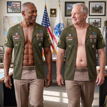 Load image into Gallery viewer, "Serve with Pride: A Funny Military Shirt for Veterans" - Personalized Patriotic Gifts AOP Products PopCulturePrints
