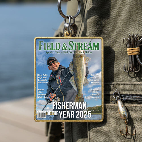 “Catch Memories with Every Cast” - Custom Photo Fishing Lover Keychain - Personalized Gift for Fishing Enthusiasts Keychains PopCulturePrints