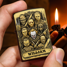 Load image into Gallery viewer, “Ignite the Fear!” – Terrifying Faces Movie Lighter – Personalized Gift for Horror Fans Lighter PopCulturePrints
