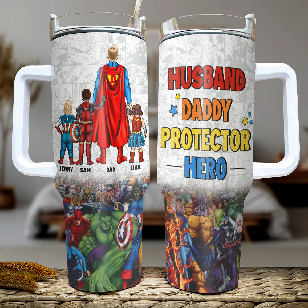 Super Mom Personalized Tumbler – Custom Gift for Mother's Day Tumbler Cup PopCulturePrints