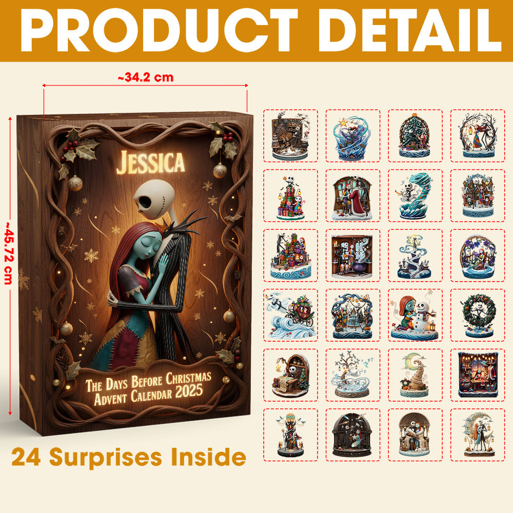 "Bring the Magic of Christmas Home!" - Personalized Christmas Family Advent Calendar - Gift for Families, Friends, and Loved Ones Advent Calendar PopCulturePrints