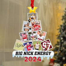 Load image into Gallery viewer, Personalized Football Fans Christmas Ornament - Custom Photo Gift
