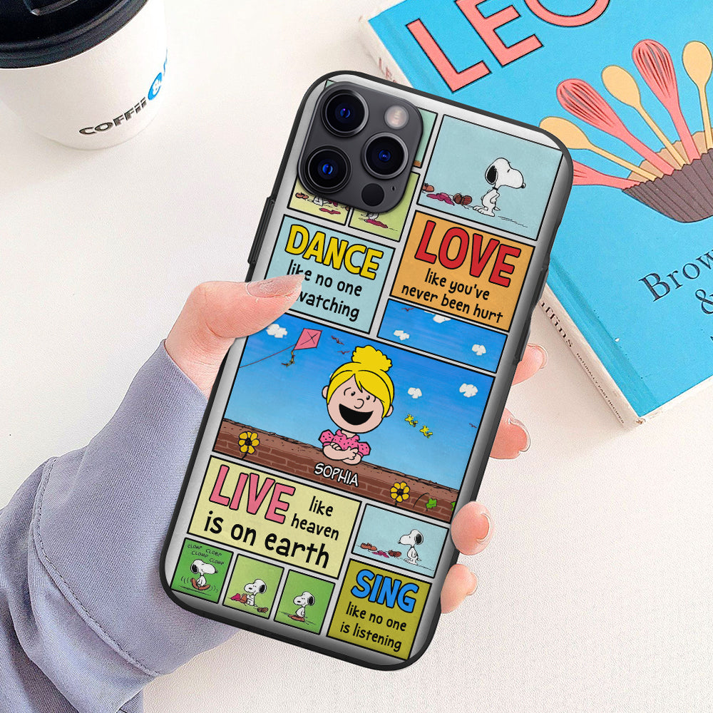 Personalized Cartoon-Themed Phone Case - Dance, Love, Live & Sing