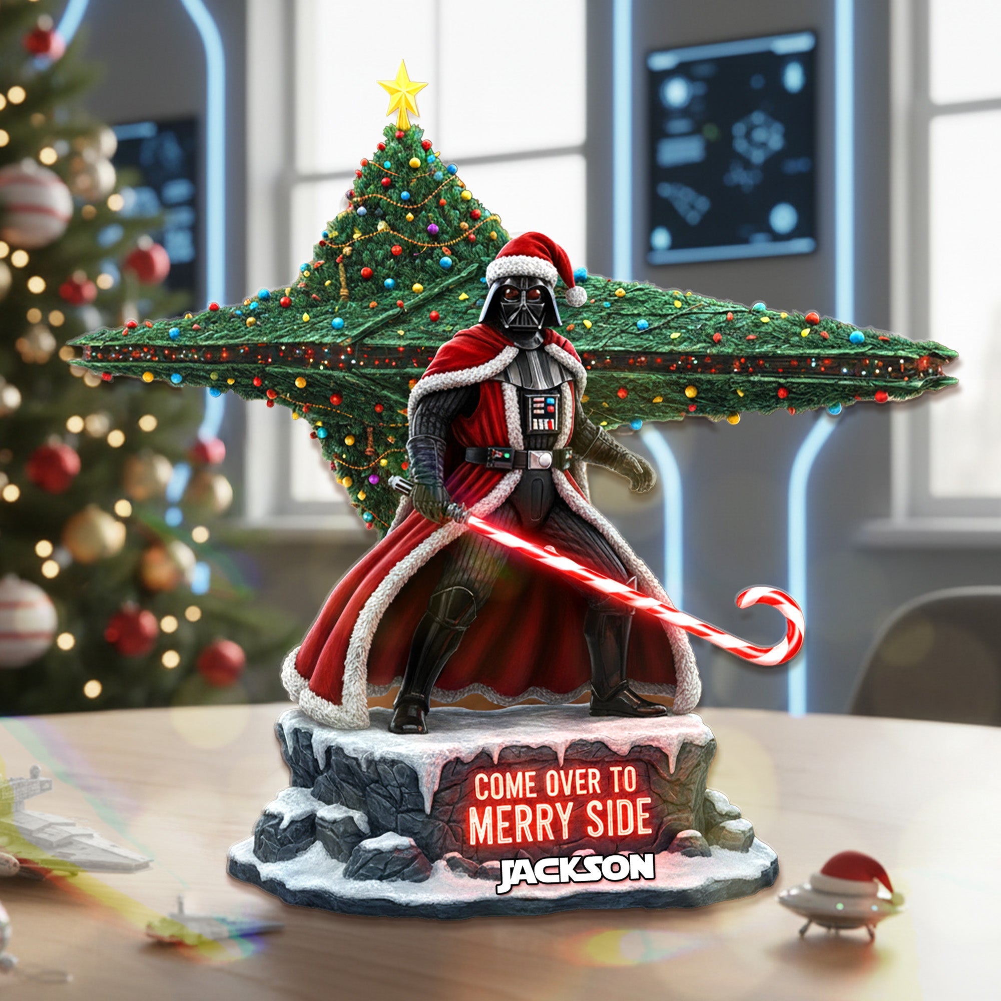 "Come Over to Merry Side" - Personalized Fans Acrylic Plaque - Perfect Gift for Star Wars Enthusiasts Shaped Plaques PopCulturePrints