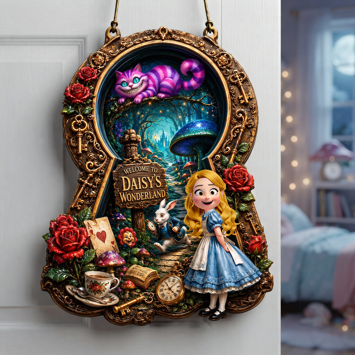 "Unlock the Magic of Imagination!" - Fantastical Journey Acrylic Sign - Personalized Gift for Kids, Dreamers, and Fairy Tale Lovers