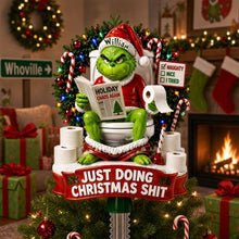 Load image into Gallery viewer, “Just Doing Christmas Shit” - Personalized Christmas Monster Tree Topper
