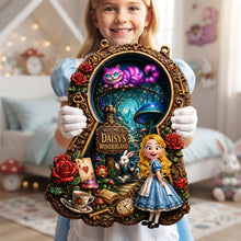 Load image into Gallery viewer, "Unlock the Magic of Imagination!" - Fantastical Journey Acrylic Sign - Personalized Gift for Kids, Dreamers, and Fairy Tale Lovers
