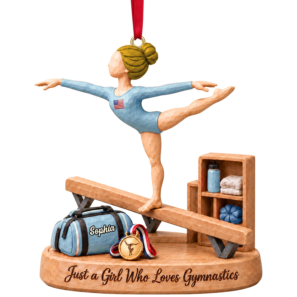 Beauty In Every Leap Christmas Ornament - Personalized Gifts For Gymnastics Lovers 05TTTN121026 Ornament PopCulturePrints