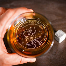 Load image into Gallery viewer, Personalized Engraved Whiskey Glass for Couples - Unique Romantic Gift Whiskey Glass PopCulturePrints
