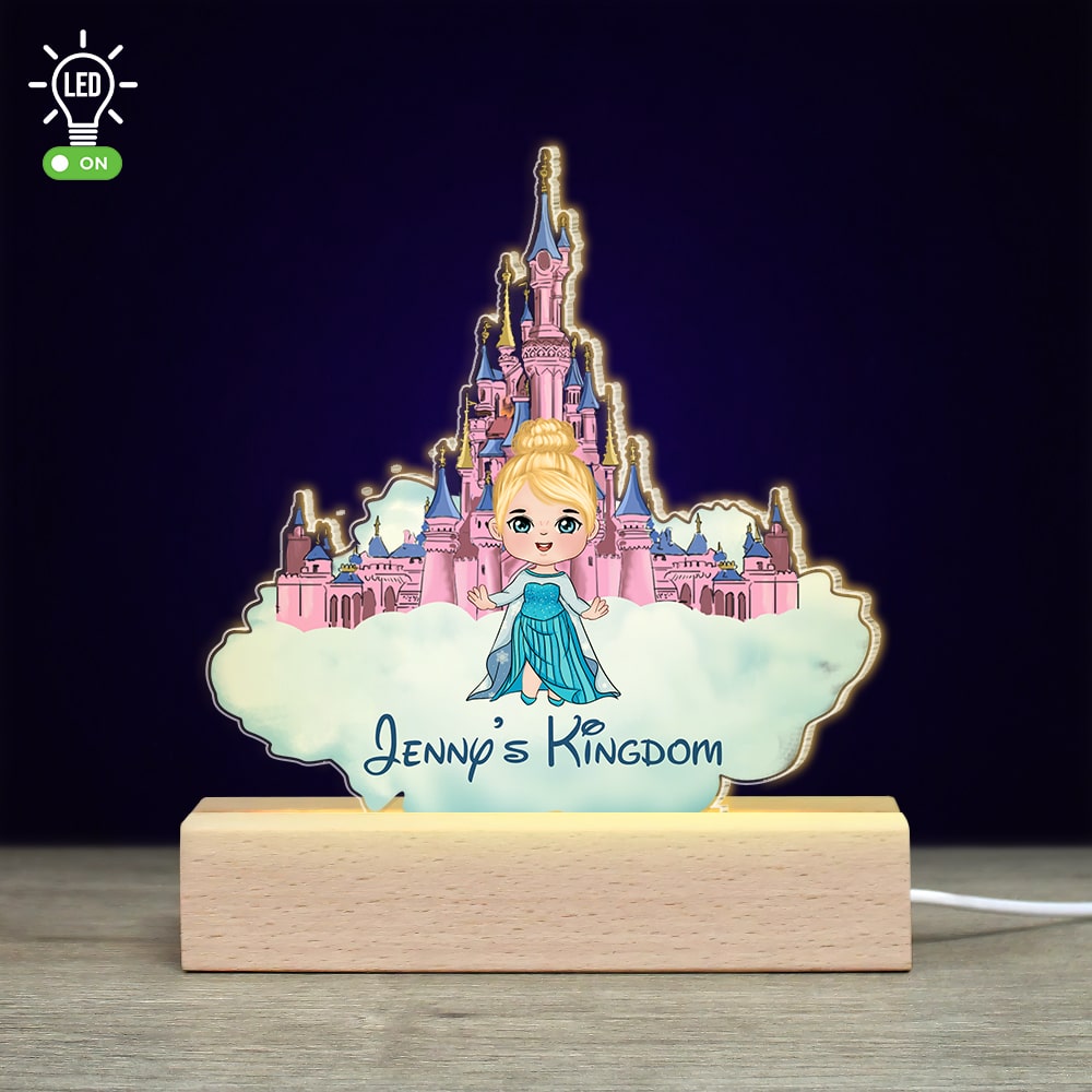 Personalized 3D LED Castle Light for Kids - Custom Name Gift Led Night Light PopCulturePrints