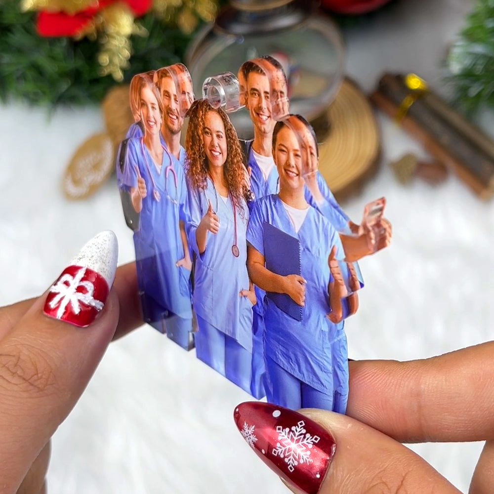 Personalized Nurse Themed Photo Ornament Gift Ornament PopCulturePrints