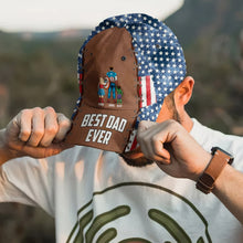 Load image into Gallery viewer, Personalized &#39;Best Dad Ever&#39; Classic Cap - Custom Super Dad Design
