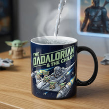 Load image into Gallery viewer, "The Best Dad in the Galaxy!" - Space Hero Dad Magic Mug - Personalized Gifts for Dad, Grandpa, and More Coffee Mug PopCulturePrints
