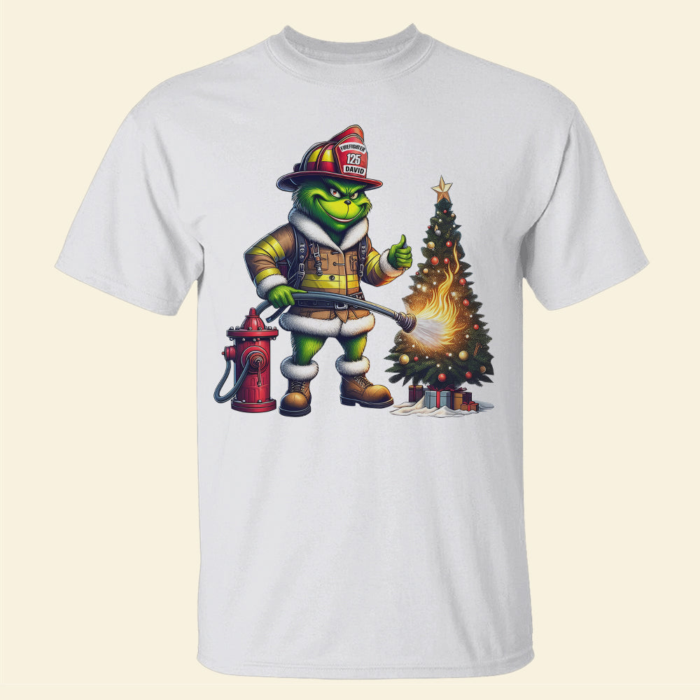 Personalized Firefighter Christmas Sweater - Heroic Holiday Edition