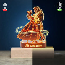 Load image into Gallery viewer, Tale as Old as Time - Personalized Fairy Tales LED Light for Couples Led Night Light PopCulturePrints
