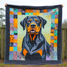 Load image into Gallery viewer, Rottweiler Christmas Quilt Bed Set - Perfect Gifts for Dog Lovers Blanket PopCulturePrints
